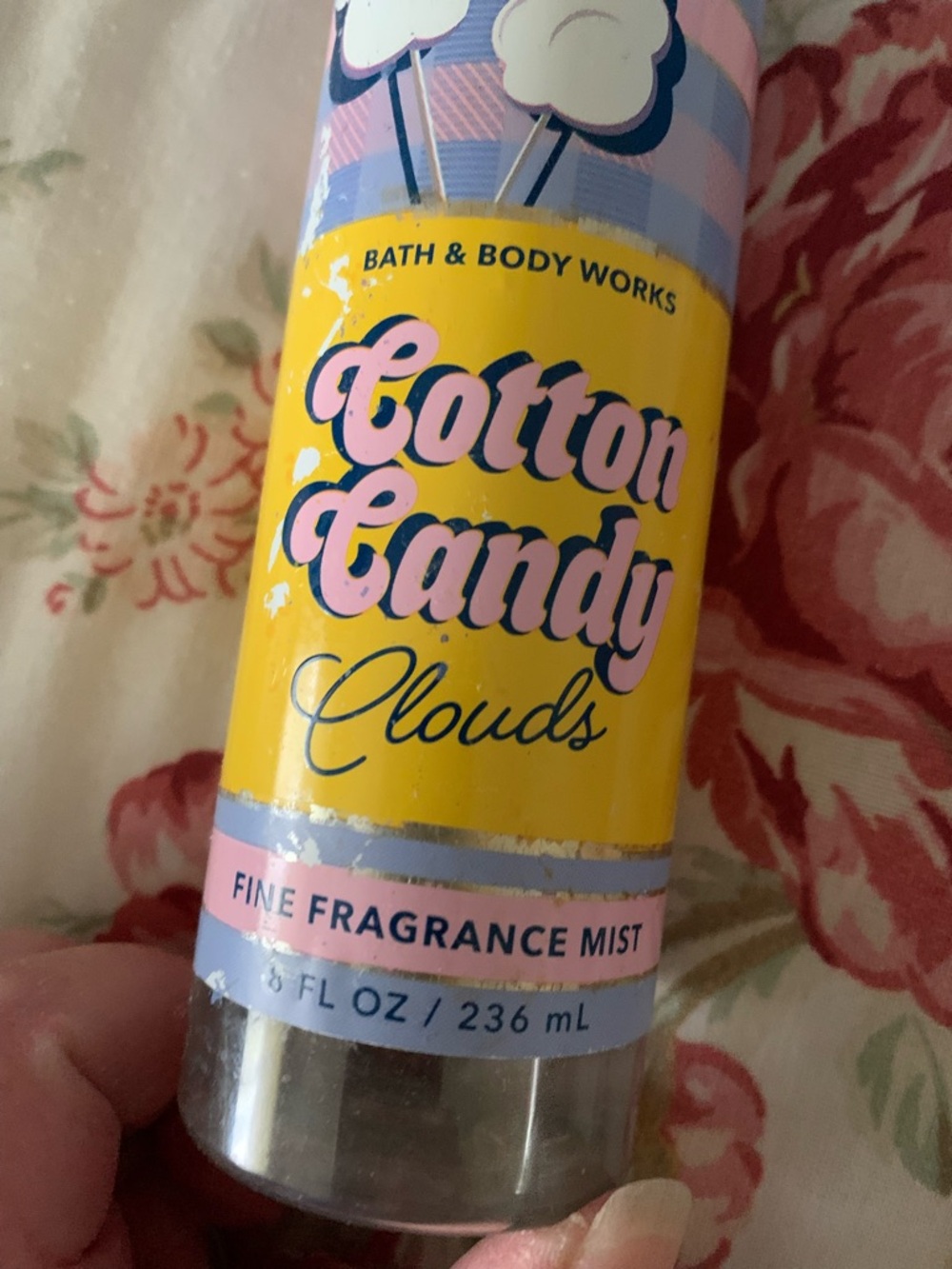 Bath & Body Works Cotton Candy Clouds Fine Fragrance Mist - Yellow & Pink - Picture 3 of 4